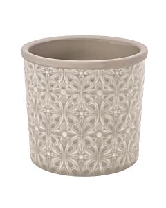 Burgon & Ball Porto Glazed Pot-Grey-Large